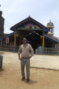 Srimal Fernando at aHindu Temple on A 32 road